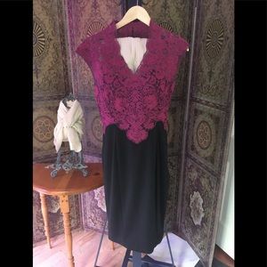 Purple lace and black dress Venus size 10